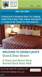 Mobile Screenshot of grizzlyjacksresort.com